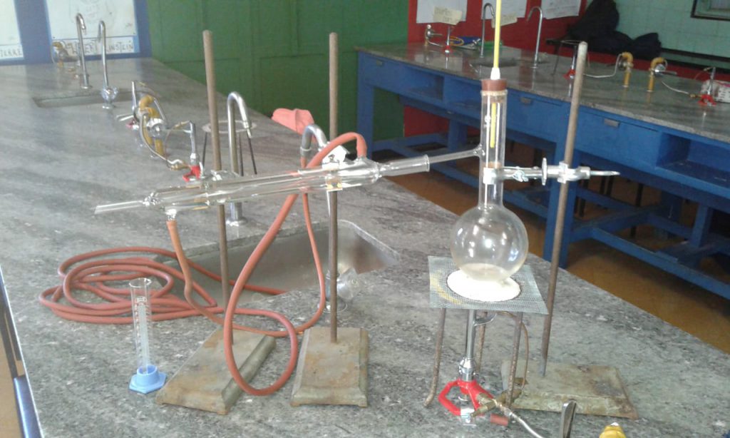Métodos de separación: Aparato de destilación simple.