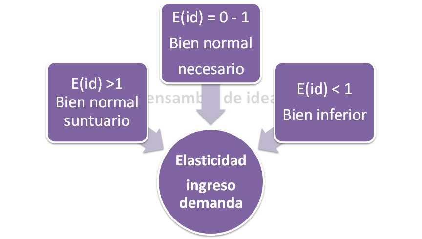 elasticidad imgreso demanda - Elasticidad de la demanda