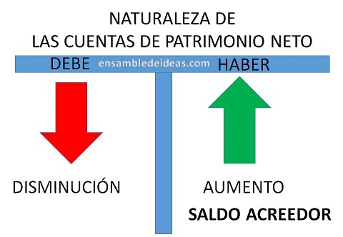 Naturaleza de las cuentas de Patrimonio Neto