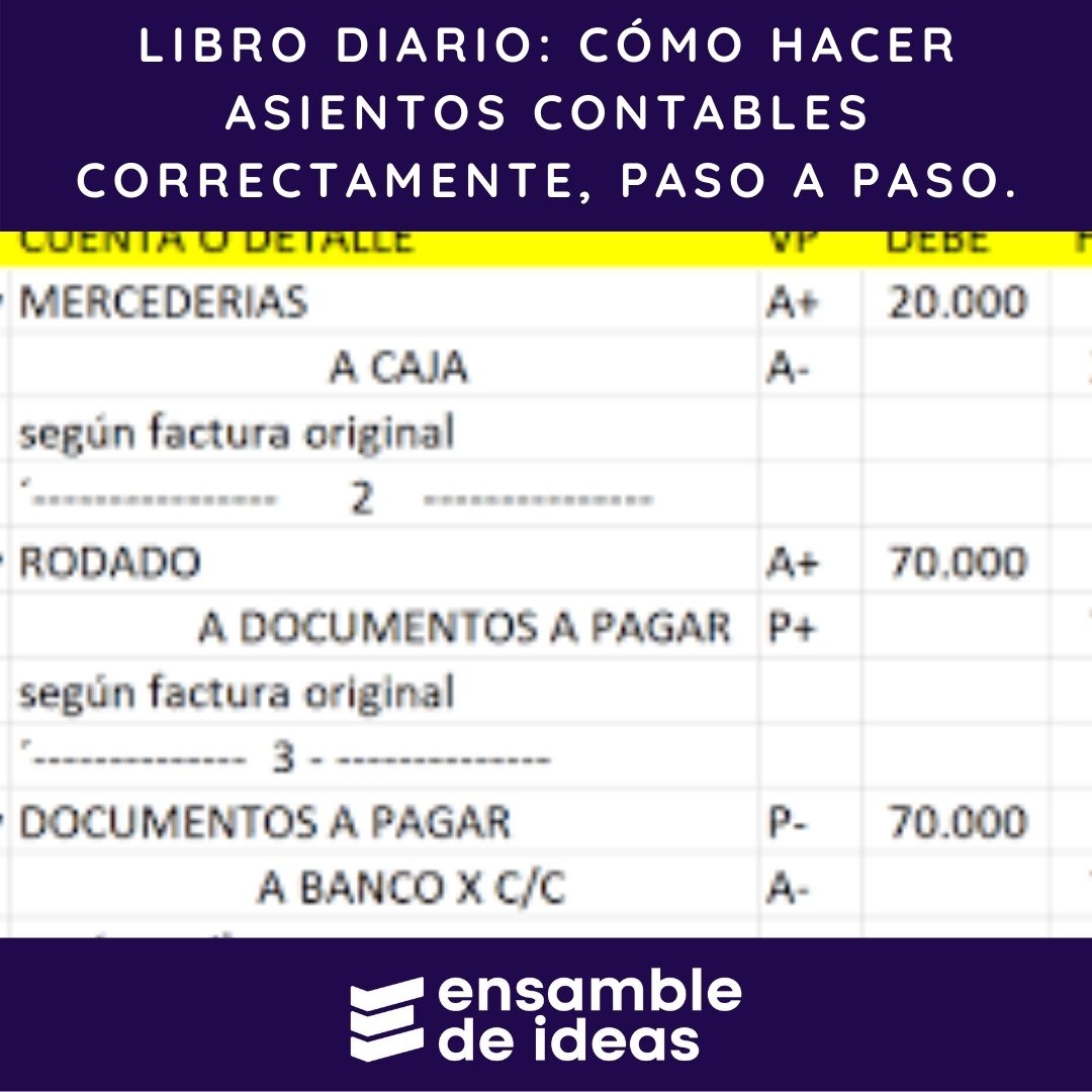 Libro Diario: Cómo Hacer Asientos Contables Correctamente, Paso A Paso ...