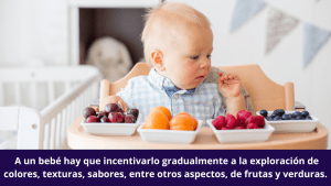 consumo de frutas y verduras en bebes